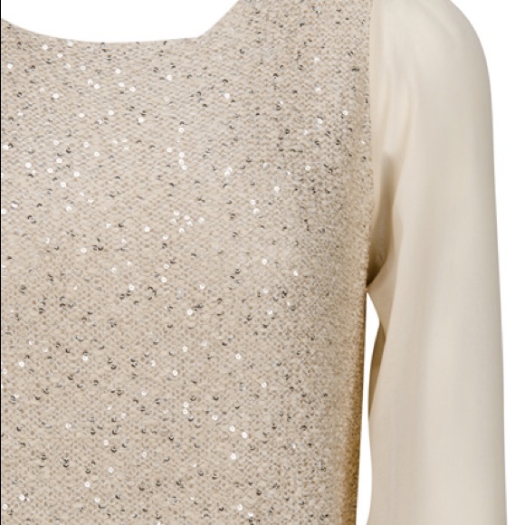 vero moda sequins, sheer and keyhole back zipper - Picture 2 of 10